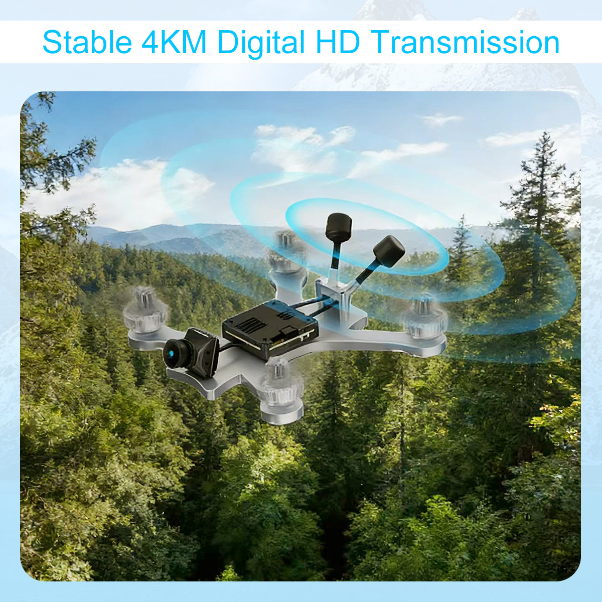 Caddx FPV Walksnail Avatar Pro Kit, Air Unit Pro for FPV Drone with Excellent Night Vision, Dual Antennas, Gyroflow Support, Digital Transmission System, 4km Max Range, 22ms Low Latency, 160° FOV, 1080P/60fps H.265 Video Recording, 1/1.8-inch Starvis II