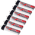 6pcs 250mAh 1S Battery 3.8V LiHV 30C/60C JST-PH2.0 Connector LiPo Battery for Emax Tinyhawk, Mobula7 FPV Racing Drone