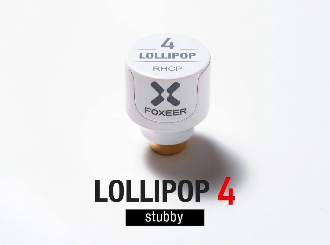 2pcs FOXEER FPV Antenna Lollipop 4 5.8GHz RHCP 2.6Dbi Stubby Antenna SMA for FPV Drone Racing Quadcopeter Multicopter Fatshark Goggles TX RX