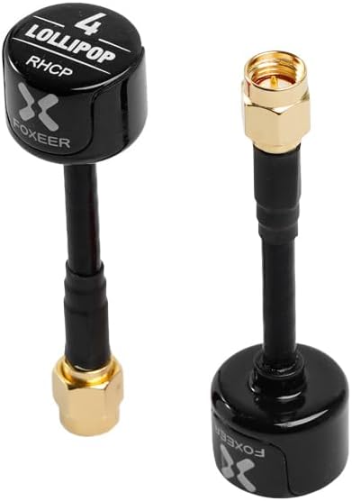 2pcs FOXEER FPV Antenna Lollipop 4 Updated Version 5.8GHz RHCP 2.6Dbi SMA for FPV Racing Drone Fatshark Goggles TX/RX