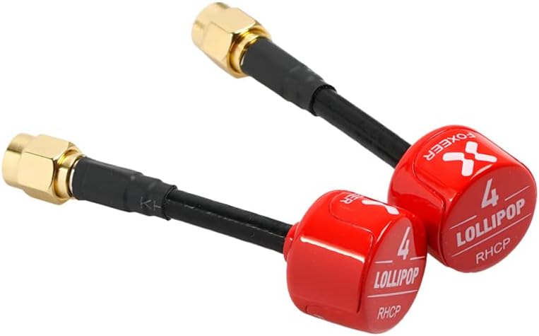 2pcs FOXEER FPV Antenna Lollipop 4 Updated Version 5.8GHz RHCP 2.5Dbi SMA for FPV Racing Drone Fatshark Goggles TX RX