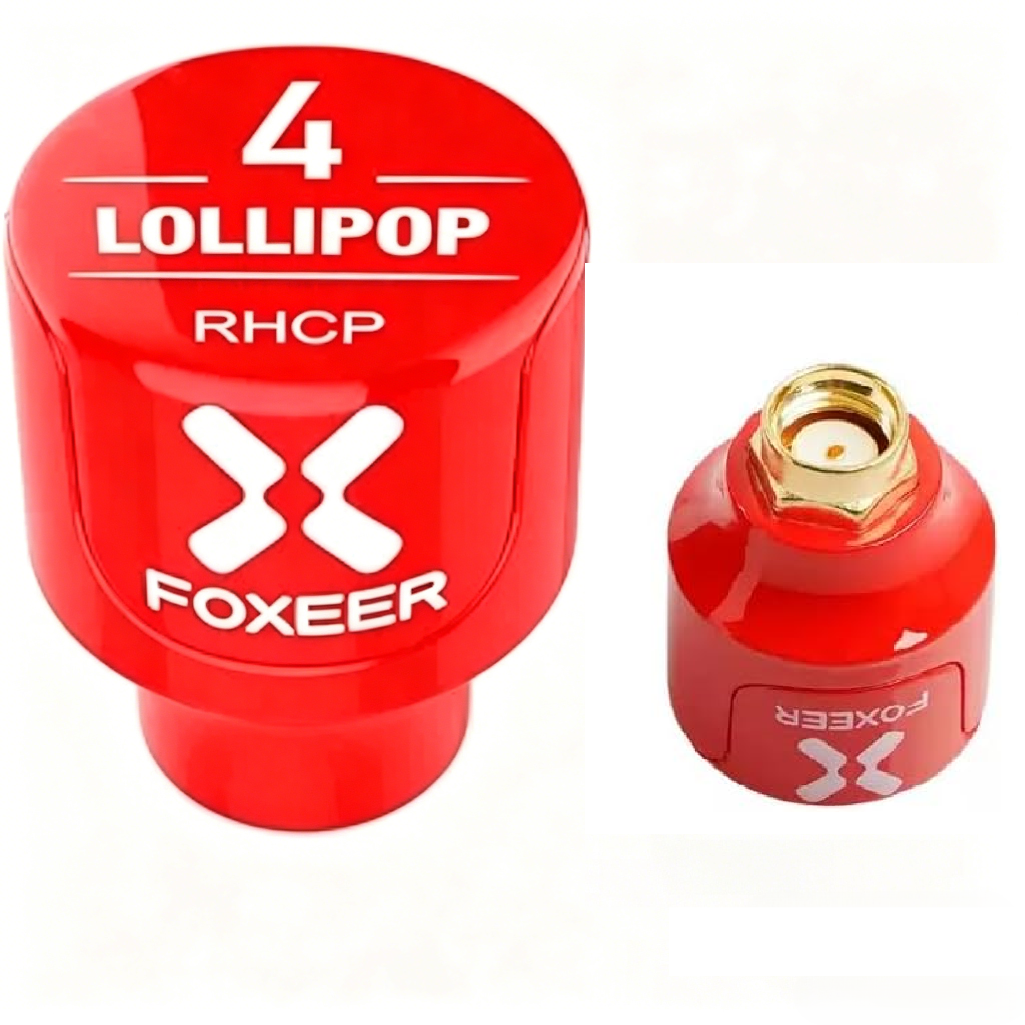 2pcs FOXEER FPV Antenna Lollipop 5.8GHz RHCP 2.5Dbi Stubby Antenna RP-SMA for FPV Racing Drone Fatshark Goggles TX RX (RP-SMA)
