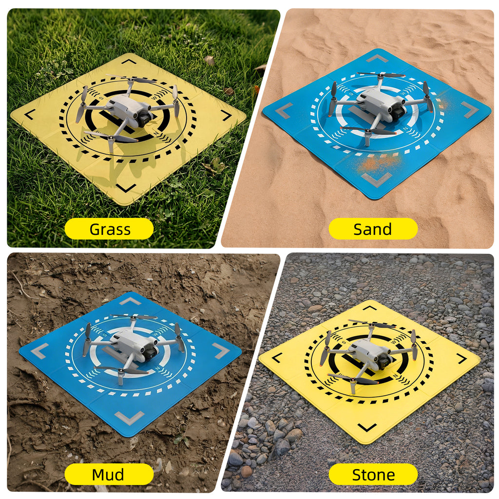 Nighttime Reflective Drone Landing Pad, Double Sided Waterproof Landing Pad Weighted for DJI Neo/Flip/Mini 5 Pro/Mini 4k/Mini 4 Pro/Avata 2/Mavic 4/Air 3s
