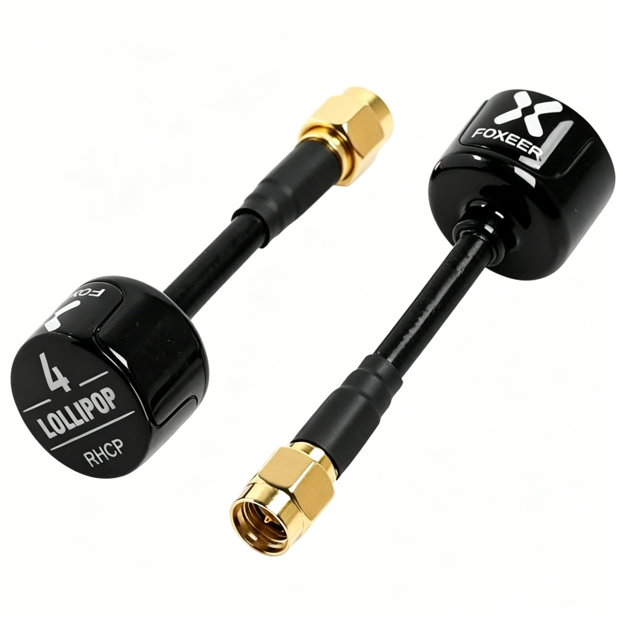 2pcs FOXEER FPV Antenna Lollipop 4 Updated Version 5.8GHz RHCP 2.6Dbi SMA for FPV Racing Drone Fatshark Goggles TX/RX