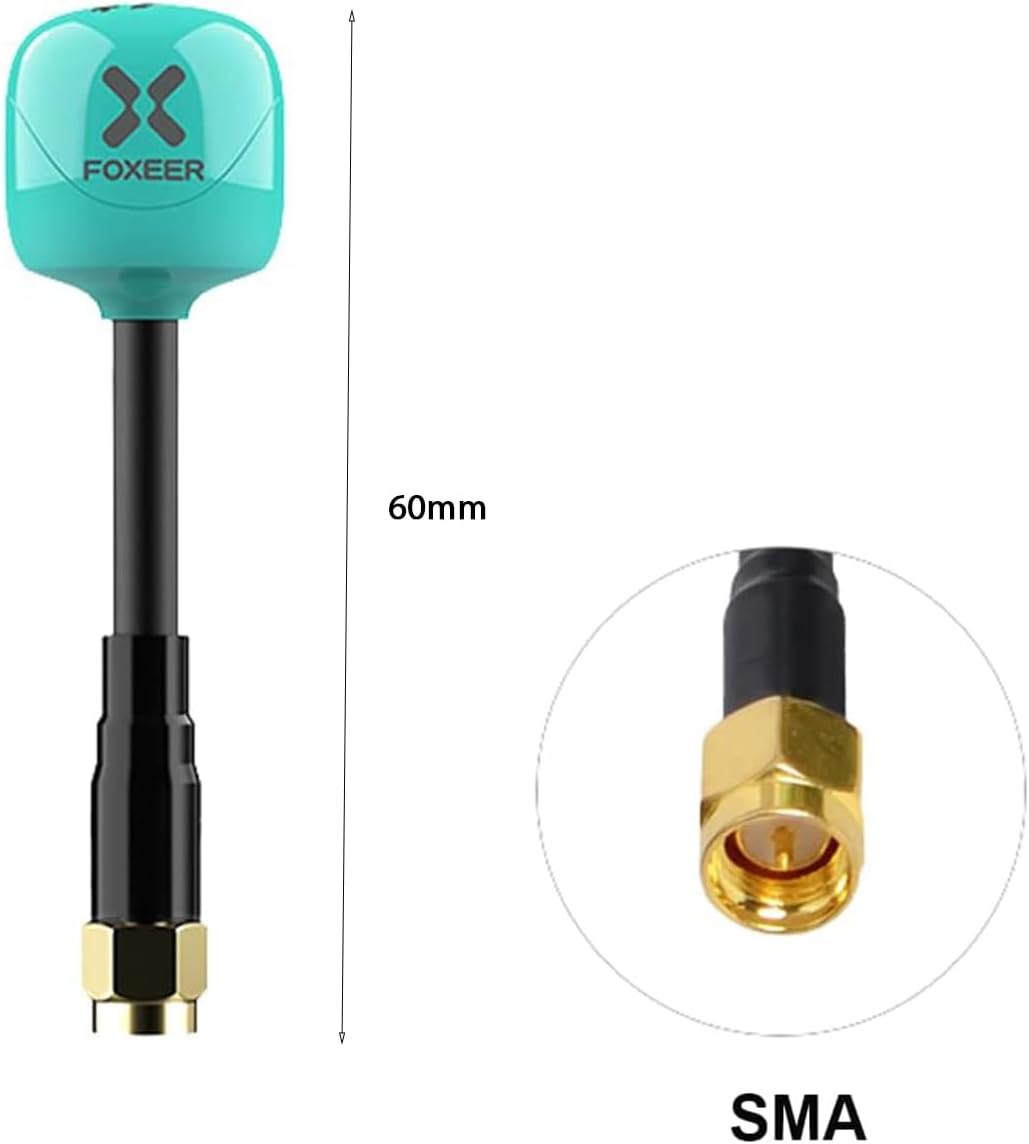 2pcs FPV Antenna Foxeer Lollipop 4 Plus 2.6dBi 5.8GHz RHCP TX RX for FPV Racing Drone SMA