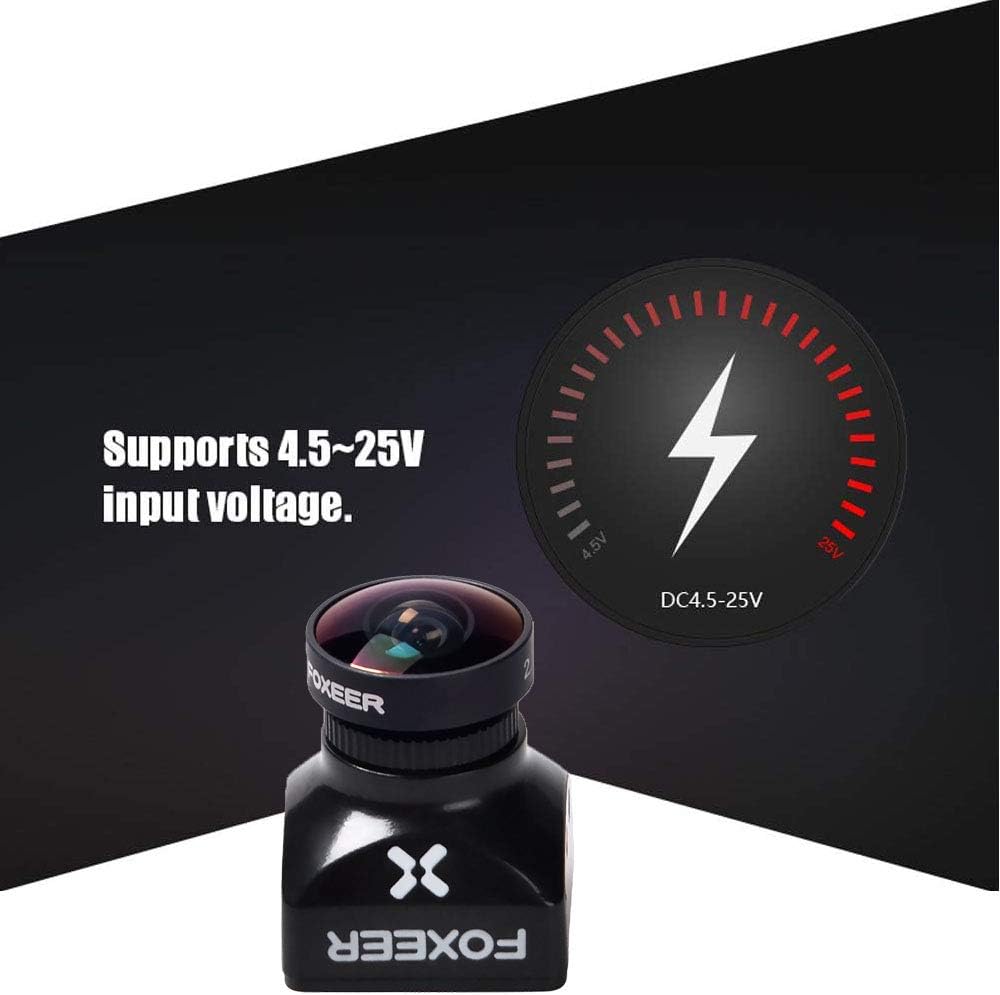 FOXEER FPV Camera Razer Mini V3 1200TVL 1/3" CMOS Sensor 2.1mm Lens 4:3 PAL/NTSC Switchable OSD Board Support Ultra Light Nano FPV Camera for RC FPV Racing Drone