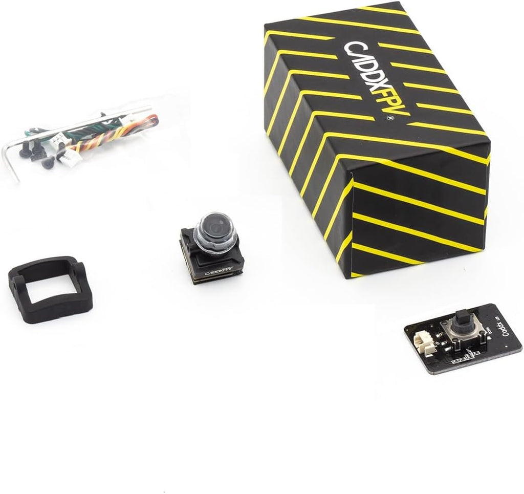 Caddx FPV Camera Ratel 2, 1/1.8inch Starlight Sensor Camera 1200TVL with FOV 165°Bigger PAL NTSC Switchable for FPV Racing Drone