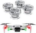 4Pcs Drone Strobe Lights, Anti Collision Light for Drone Night Flying, Universal Quick Flash LED Navigation Light Kit for DJI Neo, Mini 4 Pro, Avata 2, Mini 4k, Air 3S & All RC Drones Accessory