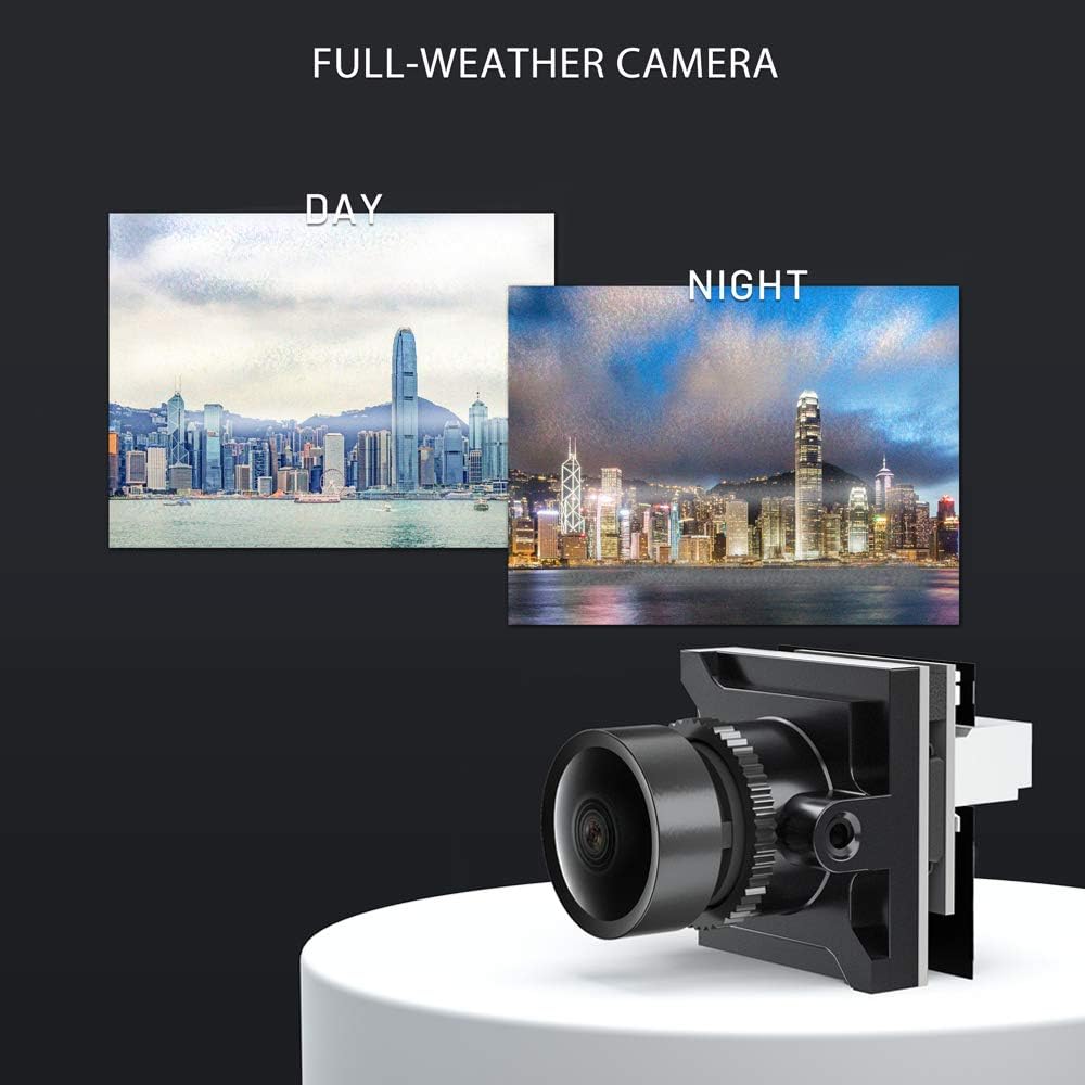 Caddx FPV Camera Ratel 2, 1/1.8inch Starlight Sensor Camera 1200TVL with FOV 165°Bigger PAL NTSC Switchable for FPV Racing Drone