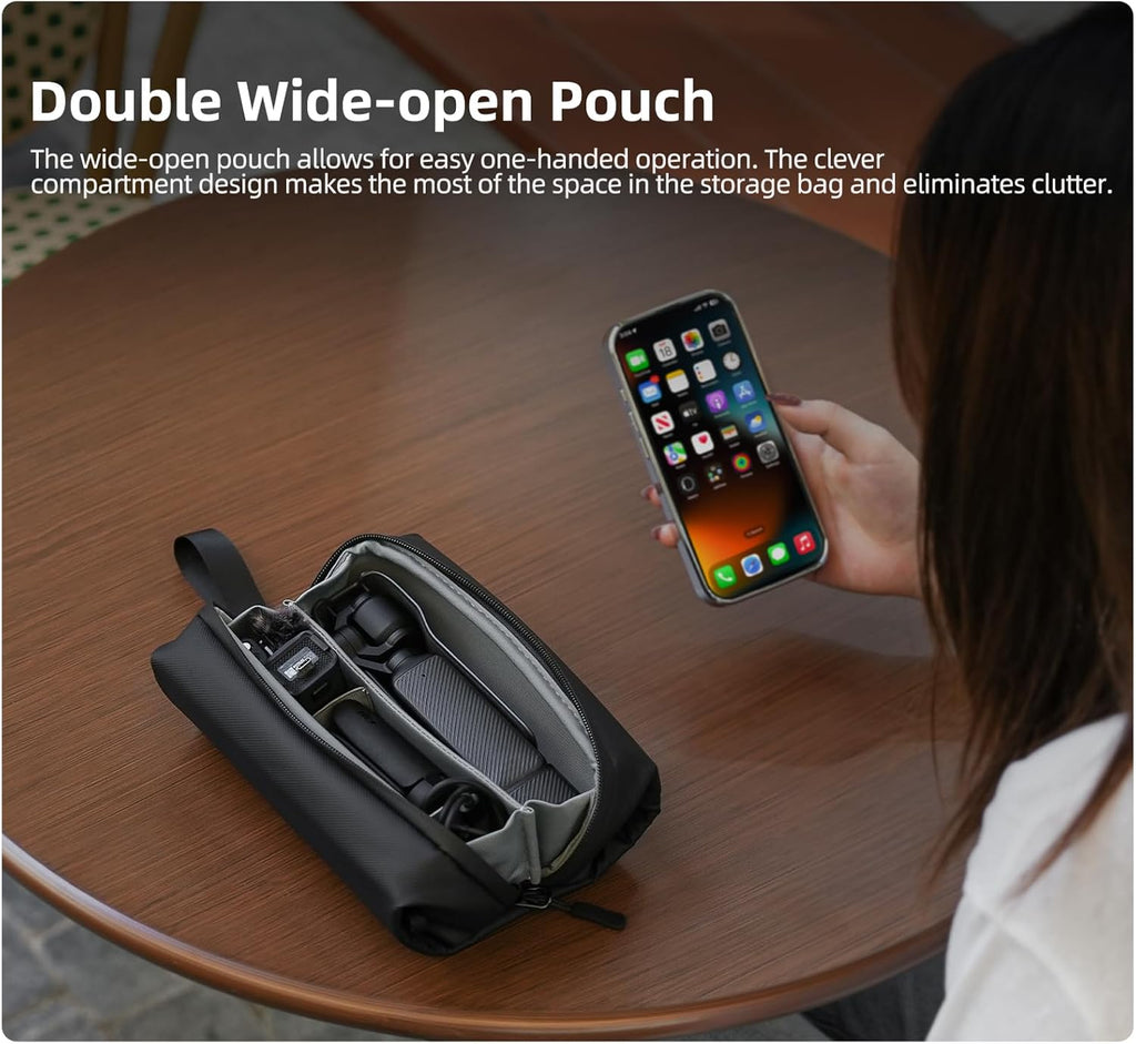 Carrying Case for DJI Osmo Pocket 3, Portable Travel Storage Shoulder Bag, Large Capacity Protective Handbag for DJI Osmo Pocket 3 Creator Combo Camera Accessories
