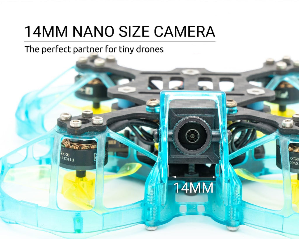 Caddx FPV Camera Ratel 2, 1/1.8inch Starlight Sensor Camera 1200TVL with FOV 165°Bigger PAL NTSC Switchable for FPV Racing Drone