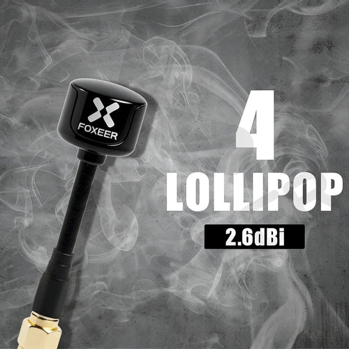 2pcs FOXEER FPV Antenna Lollipop 4 Updated Version 5.8GHz RHCP 2.6Dbi SMA for FPV Racing Drone Fatshark Goggles TX/RX